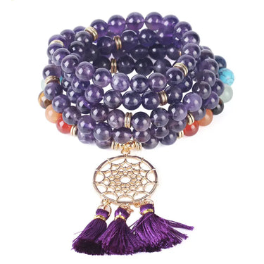 7 Chakra Dream Catcher 108 Mala-Your Soul Place